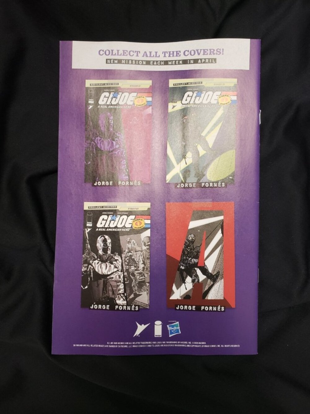 GI Joe SSSilent Missions Firefly #1 Prestige Variant Set A B 1:10 Fornes - Picture 8 of 9